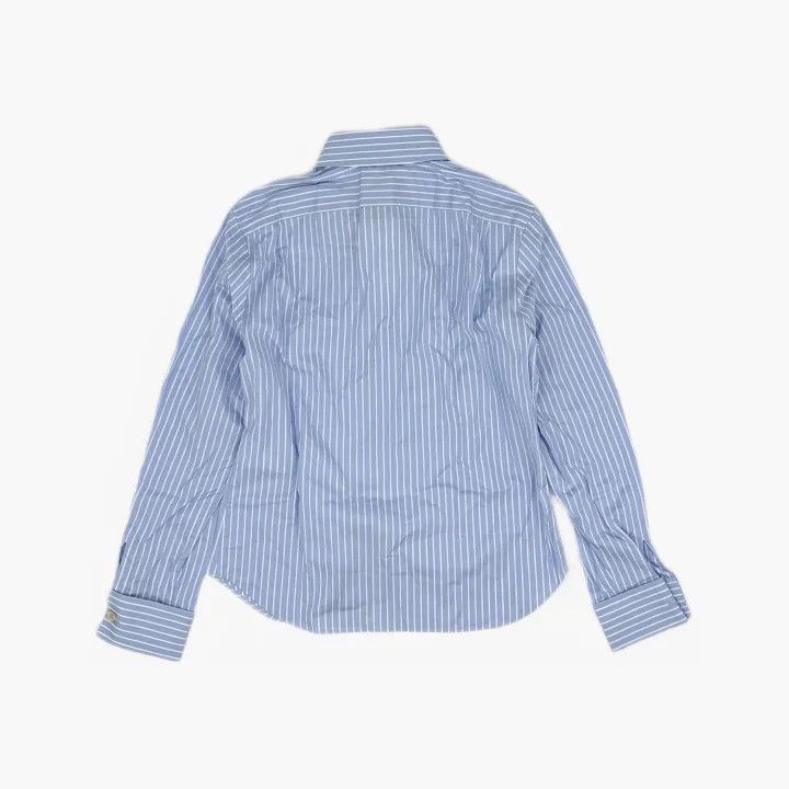 Gucci Gucci Gucci Blue Striped Cotton Long Sleeve Shirt -2506 Size US L / EU 52-54 / 3 - 3 Thumbnail