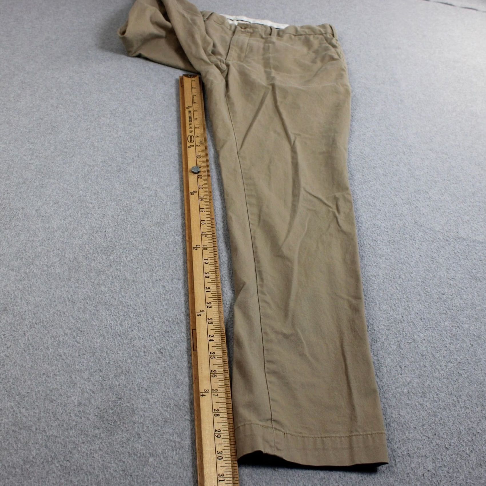Polo Ralph Lauren Polo Ralph Lauren Pants Men 34x32 Beige Stretch Slim Chino Academia Heritage Slit Pockets Flat Front Casual Business Womens? Size US S / EU 44-46 / 1 - 6 Thumbnail