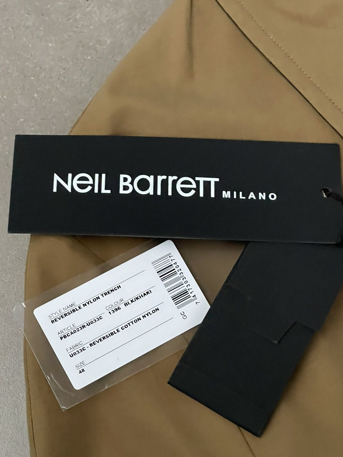 Neil Barrett !DS! AW23 Neil Barrett Minimalist Reversible Trench Coat Size US M / EU 48-50 / 2 - 23 Thumbnail