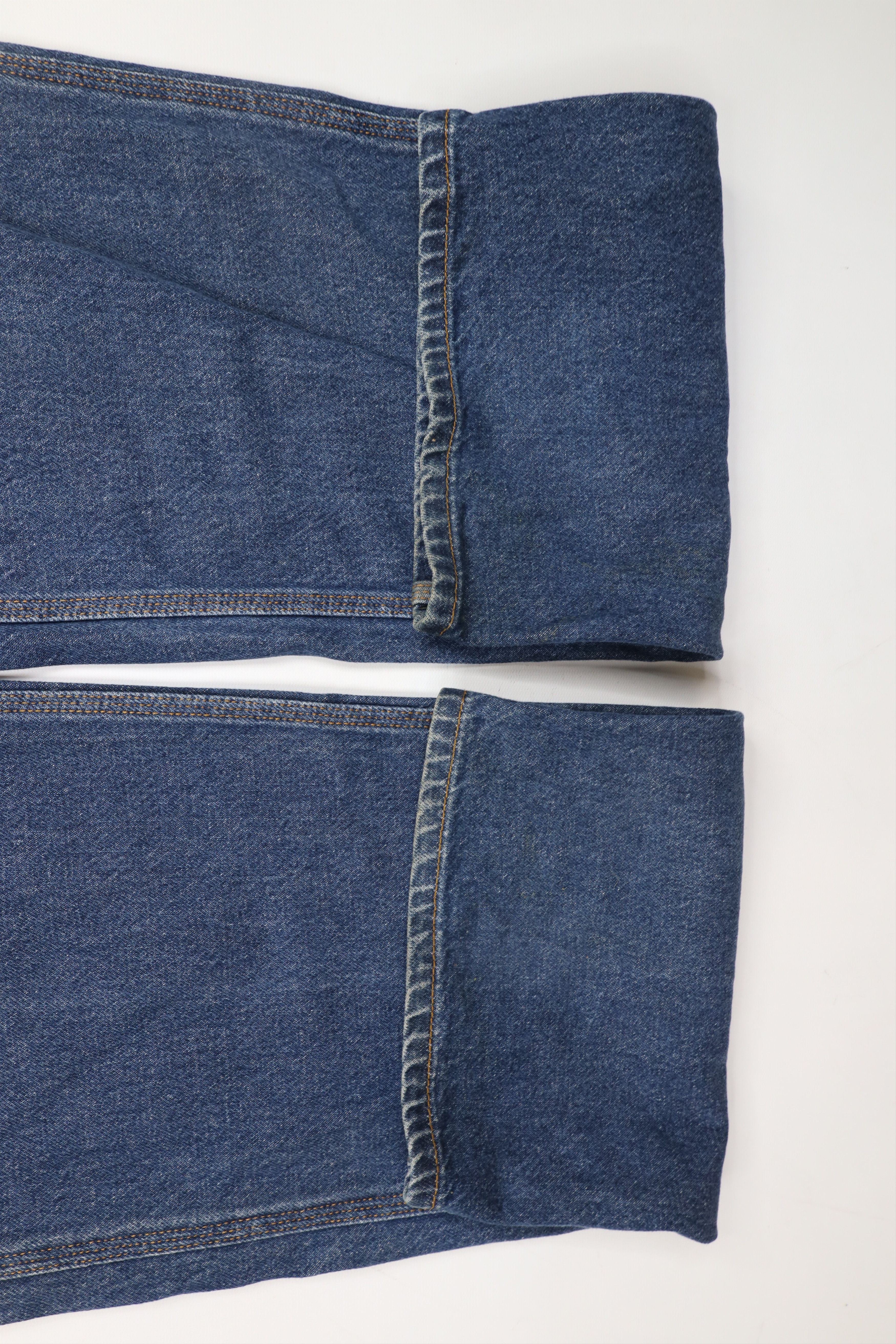 Calvin Klein × Vintage Vintage 90s Calvin Klein Spell Out Wide Leg Dungaree Jeans Size US 31 - 7 Thumbnail
