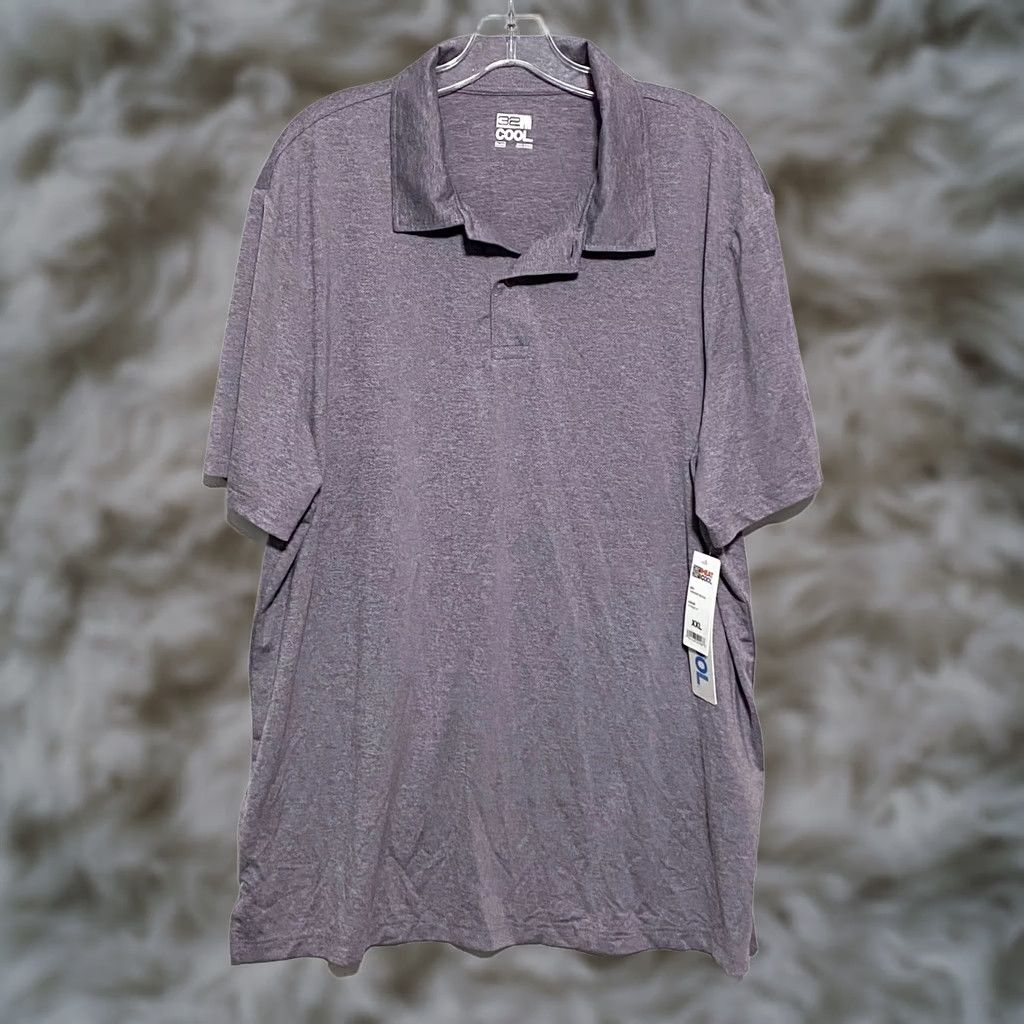 Vintage 32 Degrees Cool Performance Polo Shirt Mens XXL Casual Athleisure Minimalist NWT Size US XXL / EU 58 / 5 - 1 Thumbnail
