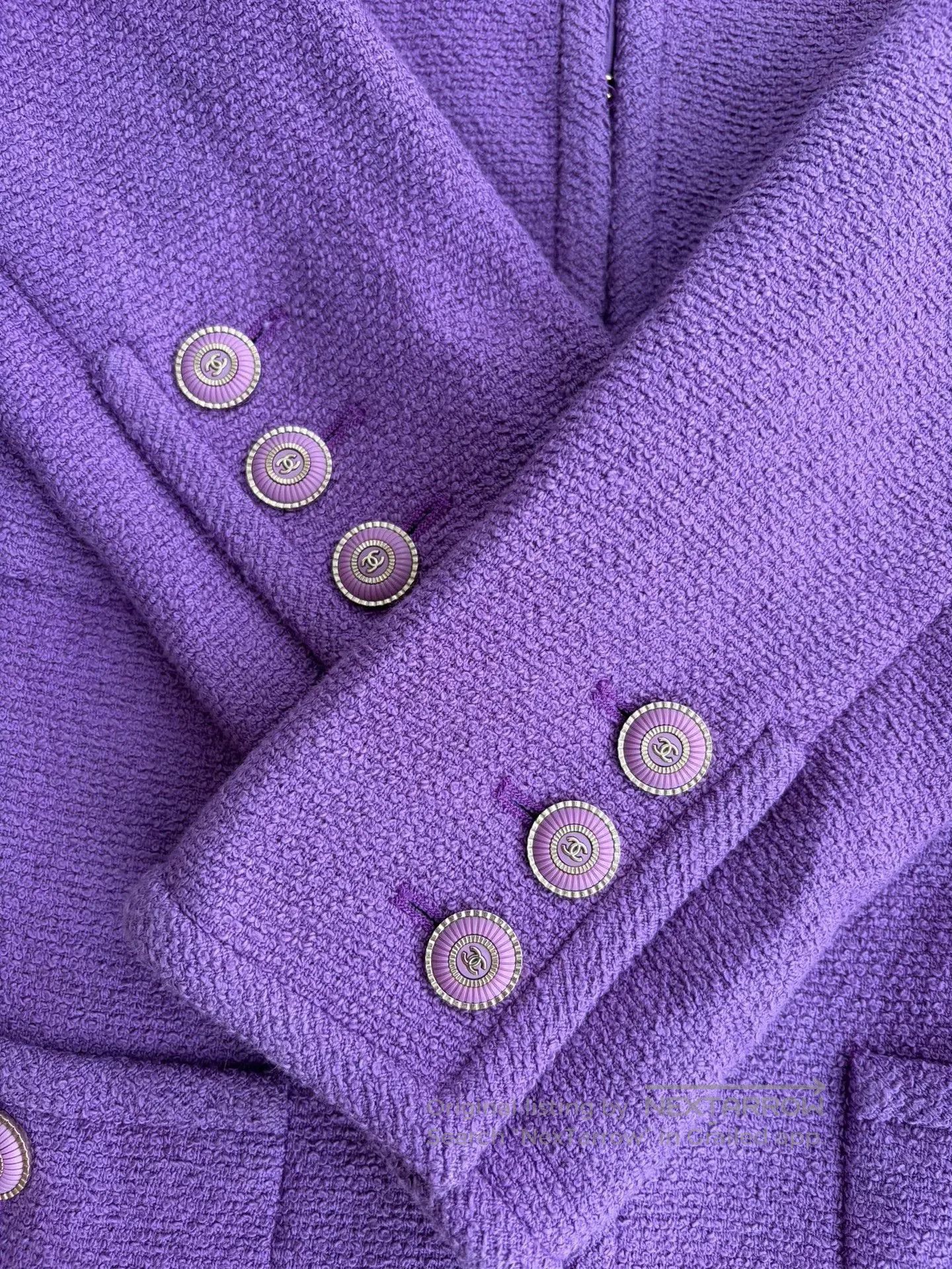 Chanel Chanel 20C Purple Tweed Jacket 34. Size US XS / EU 42 / 0 - 4 Thumbnail