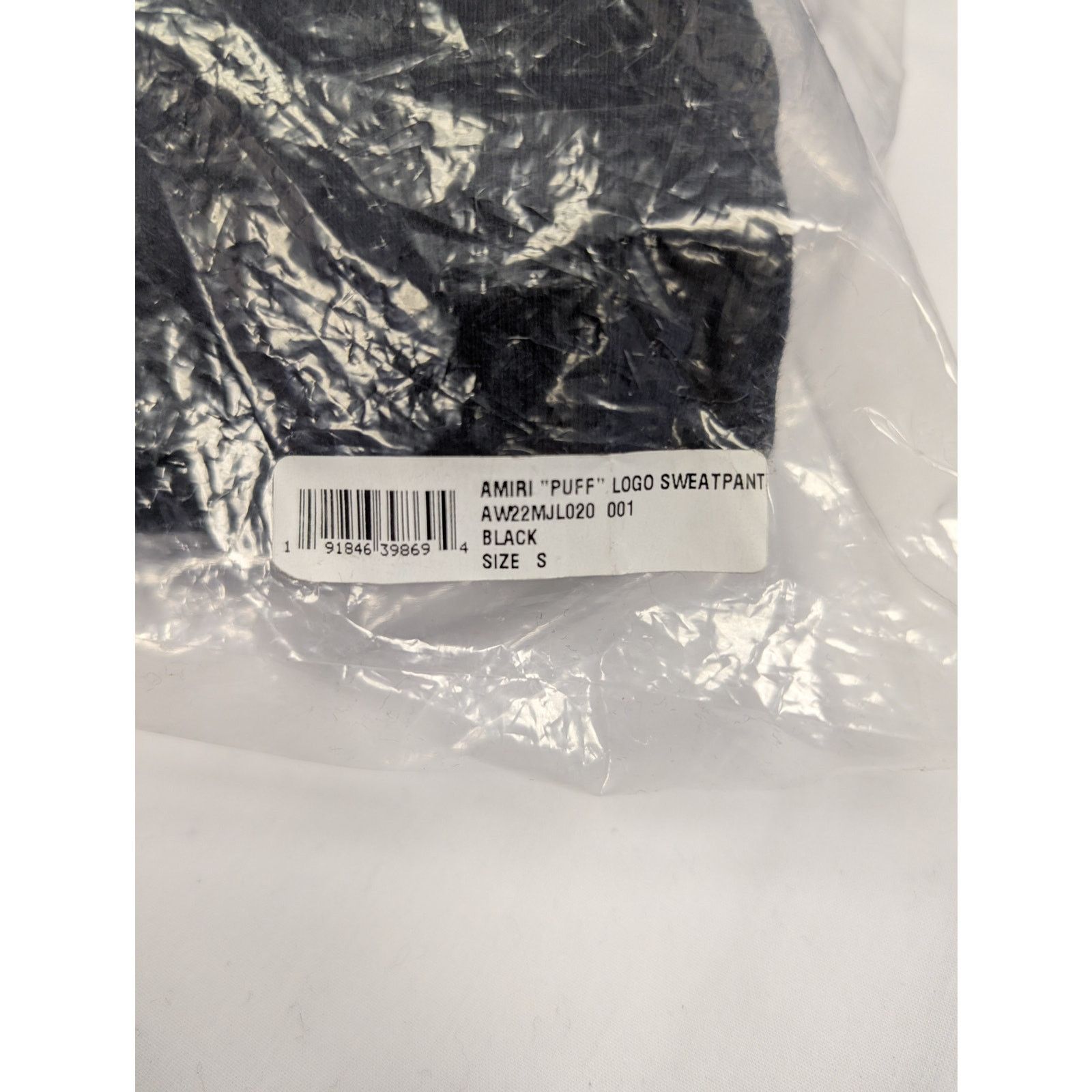 Amiri o1rshd1 Q:2 / " Puff " Logo Sweatpant / Joggers in Black Size US 30 / EU 46 - 15 Thumbnail