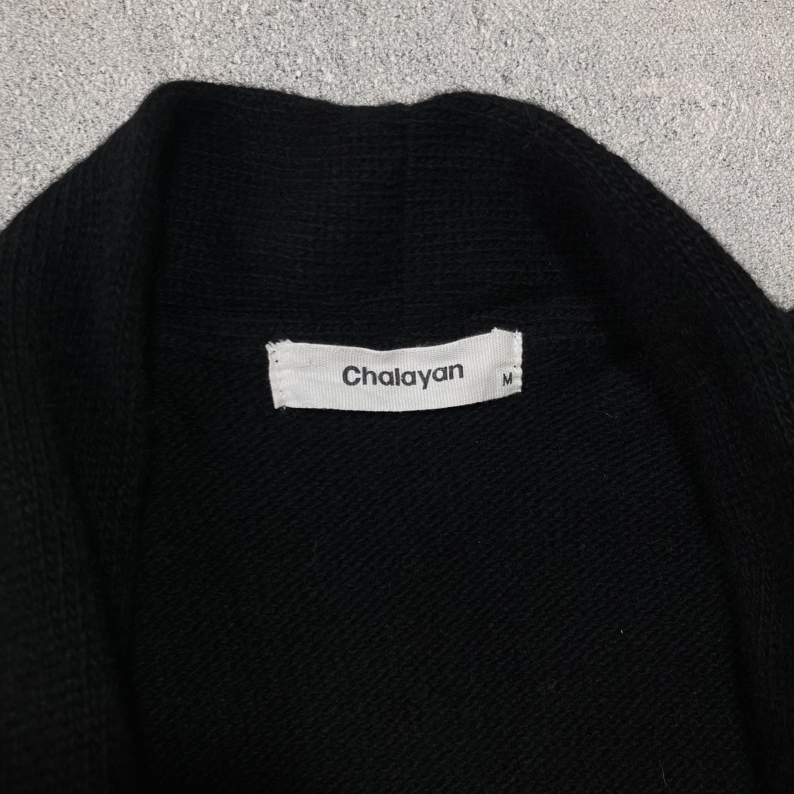 Hussein Chalayan Chalayan by Hussein Chalayan black merino wool long knit Size US M / EU 48-50 / 2 - 6 Thumbnail