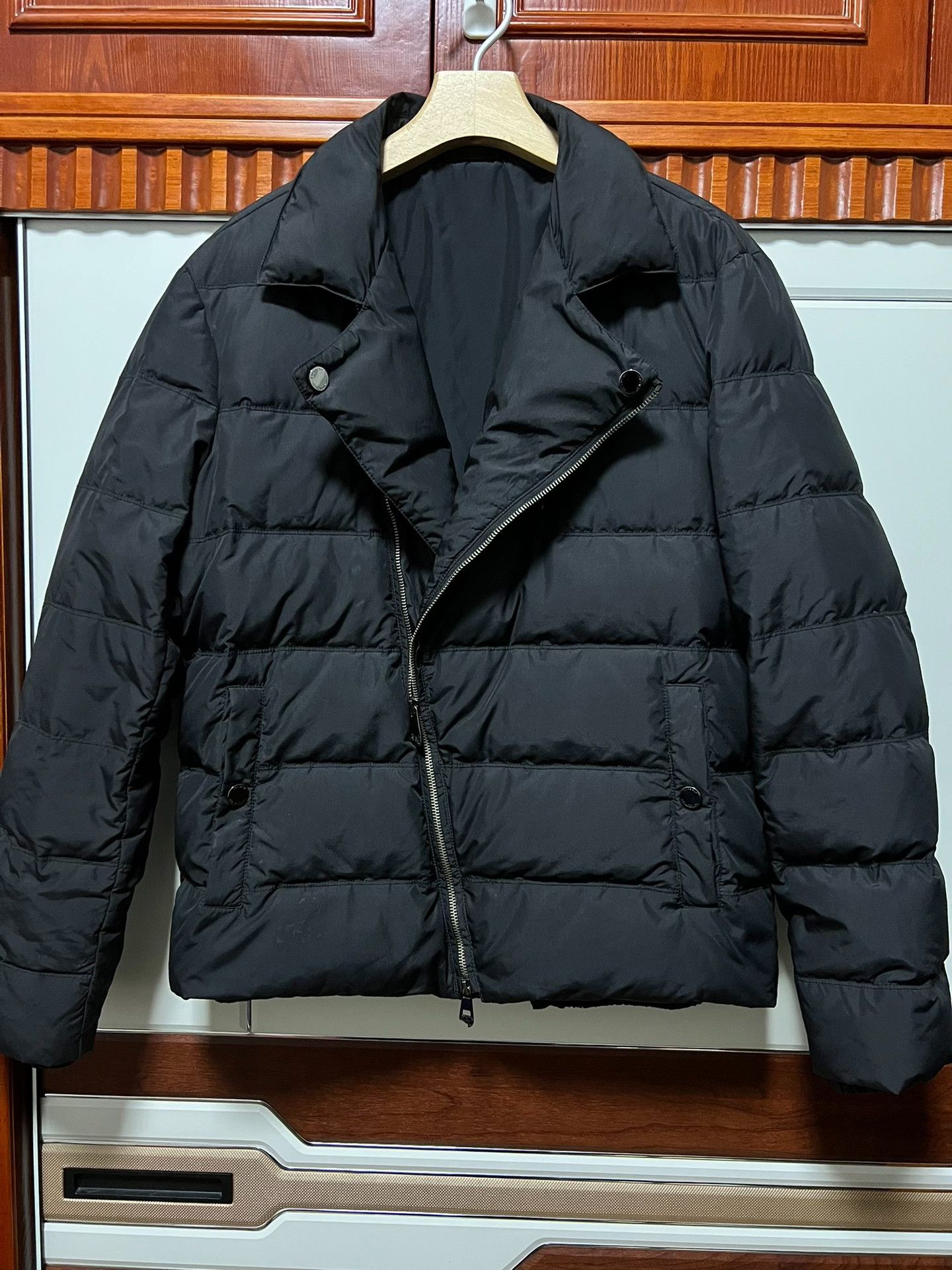 Versace VERSACE Men's Biker Zip Down Jacket Size US M / EU 48-50 / 2 - 1 Thumbnail