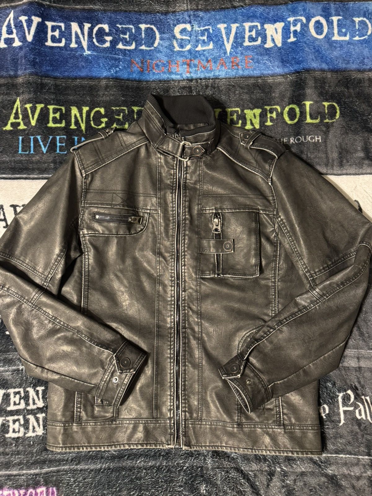 Other Dixon Leather Cow Biker Jacket Size US M / EU 48-50 / 2 - 1 Thumbnail