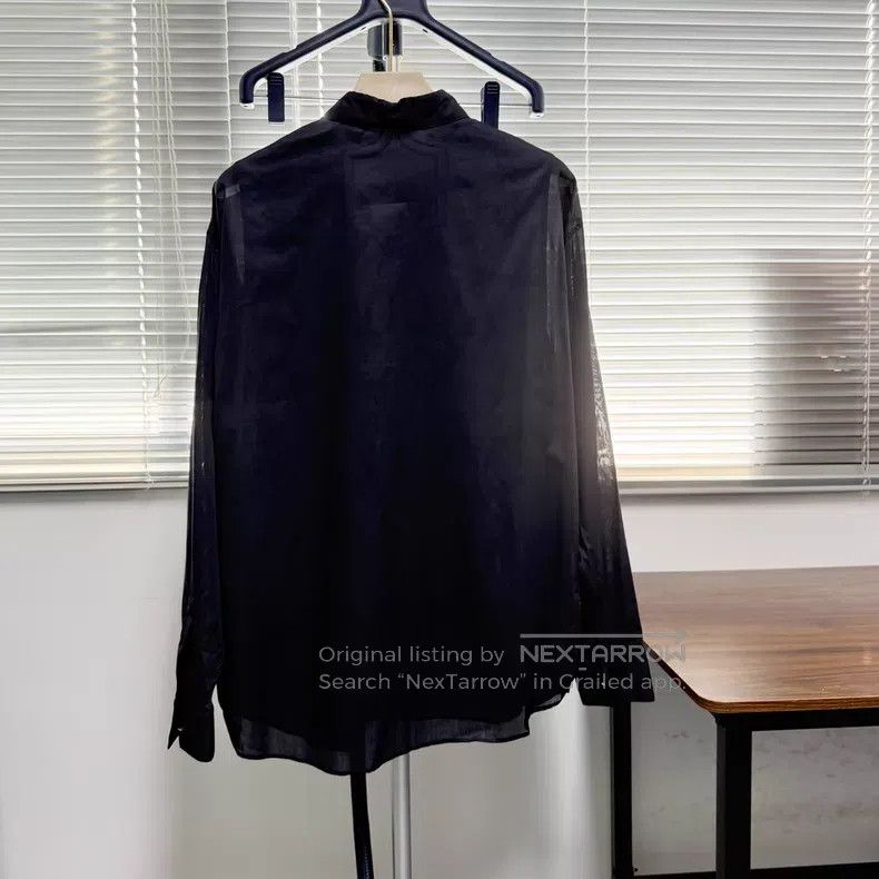 Hermes Hermes Long Sleeve Shirt, Double Layer Design, Thin Cotton Size S / US 4 / IT 40 - 2 Thumbnail