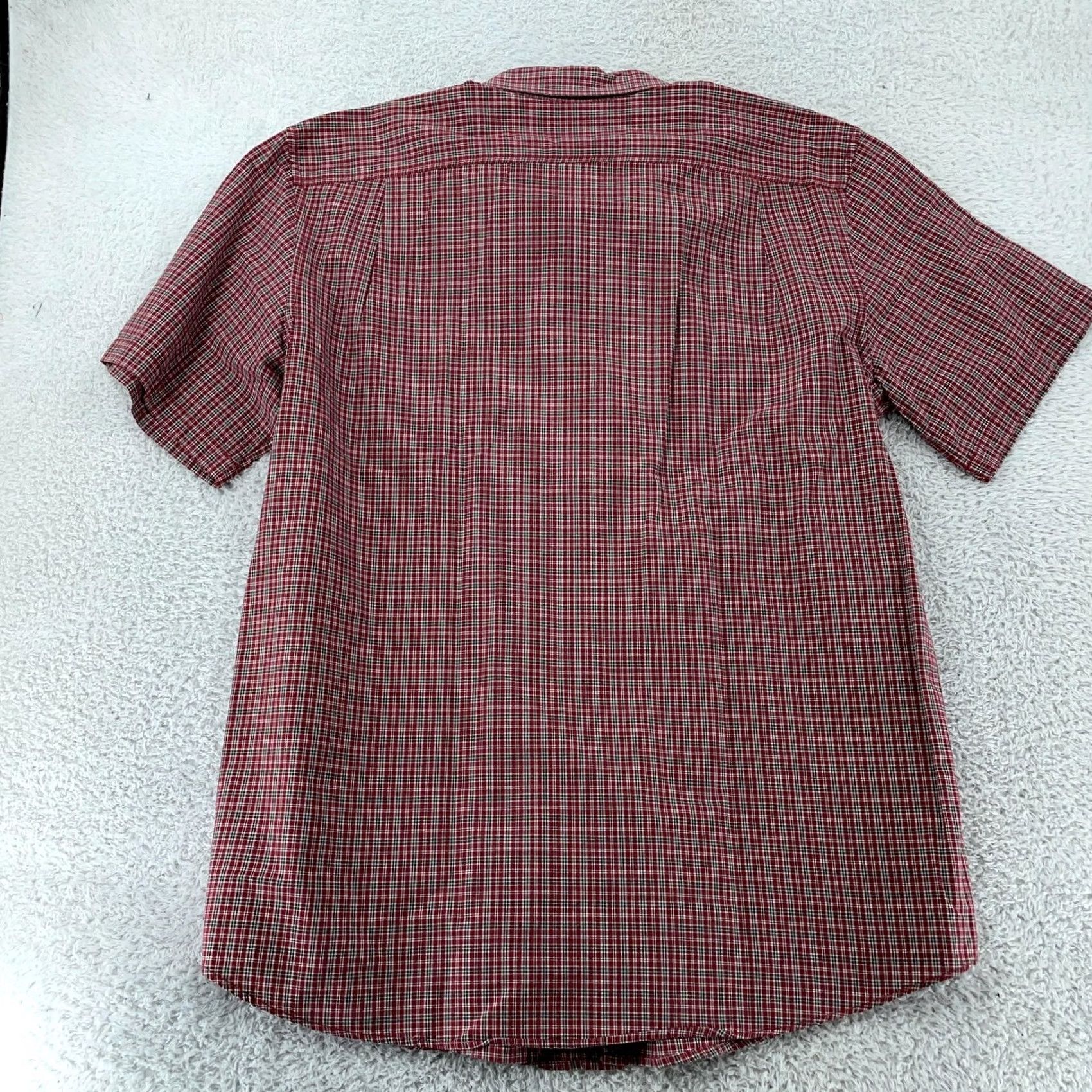 Eddie Bauer Eddie Bauer Shirt Mens XL Tall Red Black Plaid Classic Fit Short Sleeve Pocket Button-Up Size US XL / EU 56 / 4 - 3 Thumbnail