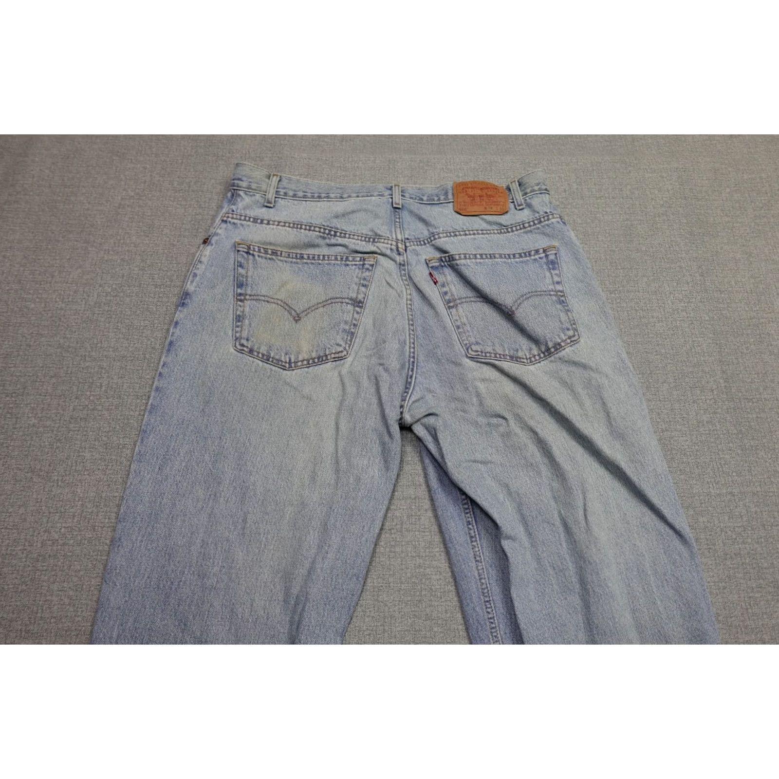 Levi's VINTAGE Levi’s 560 Jeans Men 36x30 Blue Baggy Light Wash Wide Leg Hip Hop Skater Jeans Men Size US 36 / EU 52 - 5 Thumbnail