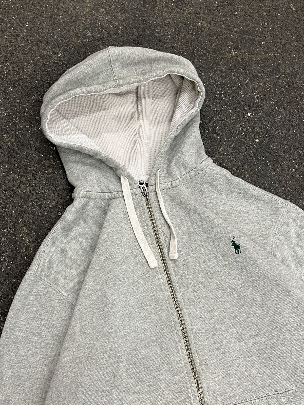 Polo Ralph Lauren × Vintage Polo Ralph Lauren vintage thermal lined zip up hoodie preppy Size US XXL / EU 58 / 5 - 3 Thumbnail