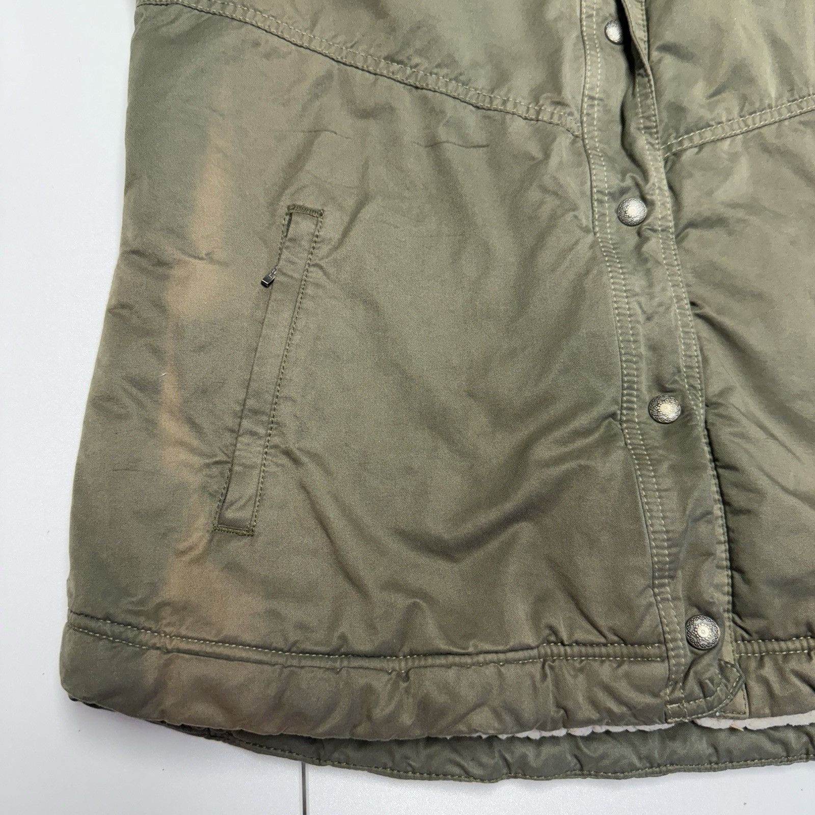 Kuhl Kuhl Womens Sherpa Lined Jacket Medium Olive Green Hood Size M / US 6-8 / IT 42-44 - 6 Thumbnail