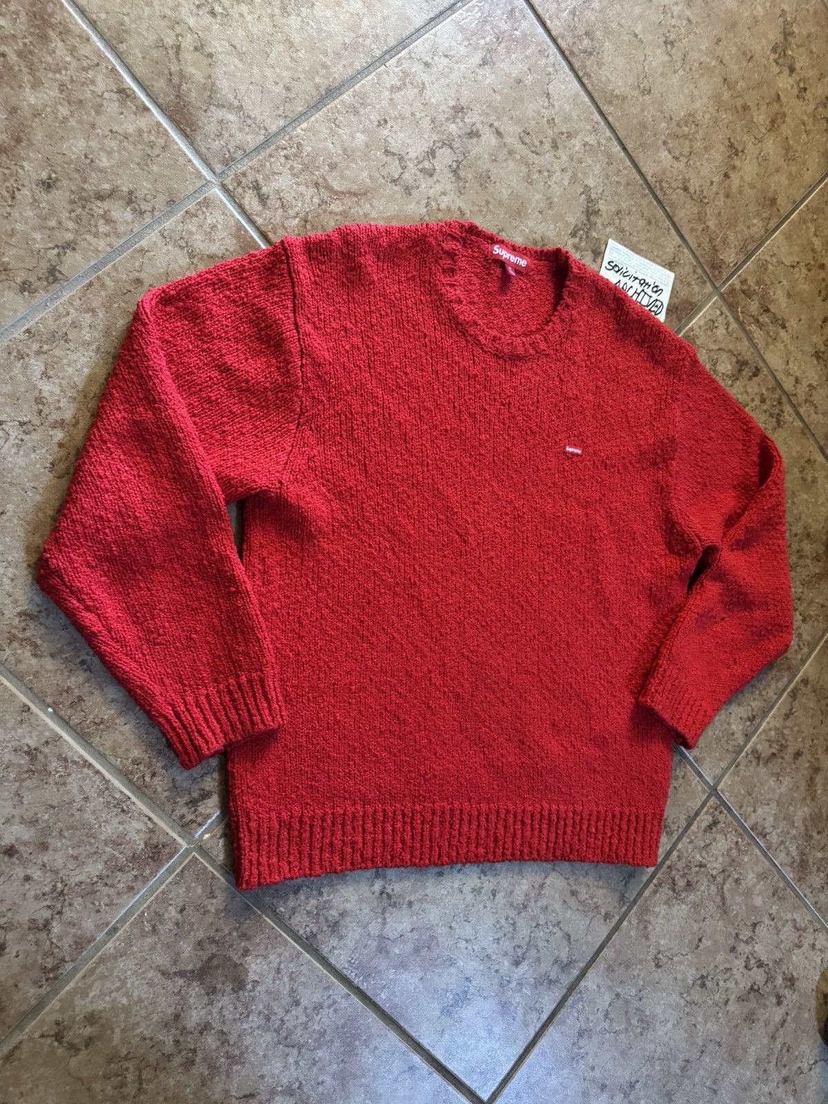 Supreme SS24 Supreme Boucle small box logo sweater Size US M / EU 48-50 / 2 - 2 Thumbnail
