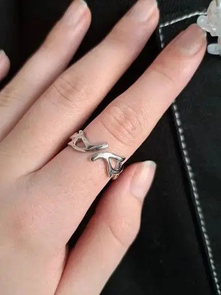 Ring Of Fire Torn Style Adjustable Ring Size ONE SIZE - 3 Thumbnail