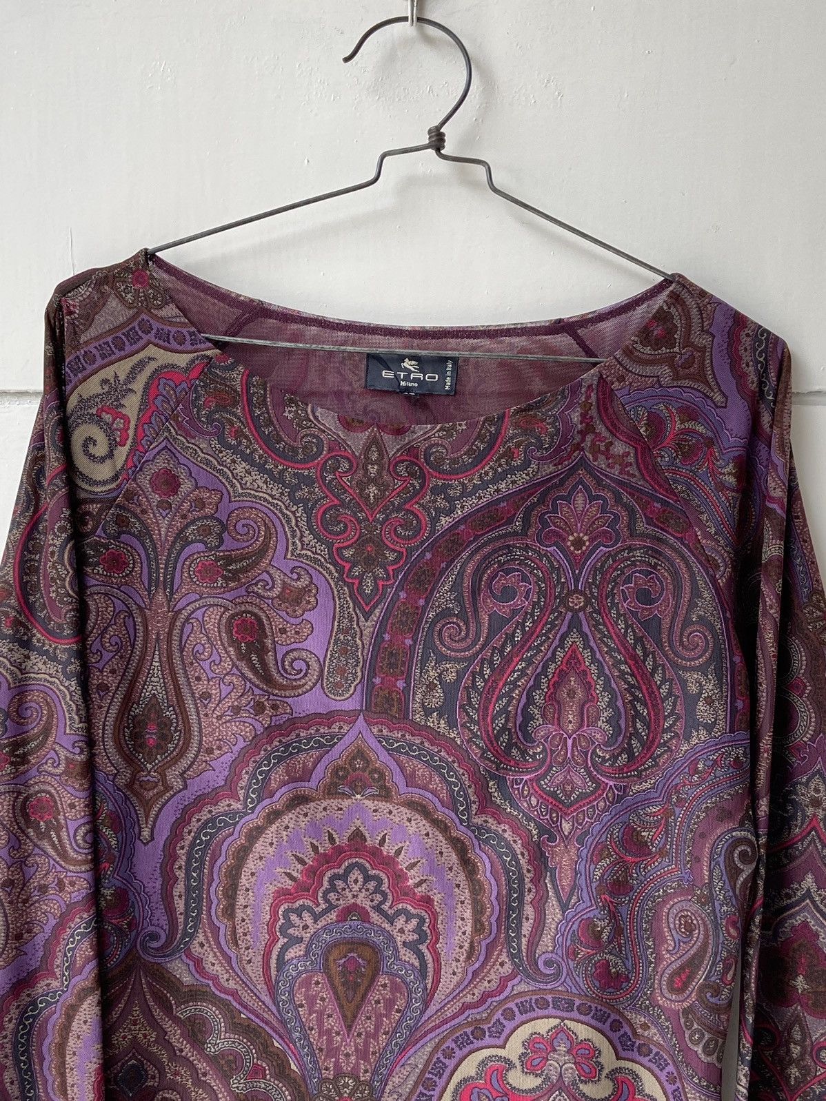 Etro ETRO MILANO Motive Long Sleeve T-shirt Size US XS / EU 42 / 0 - 12 Thumbnail