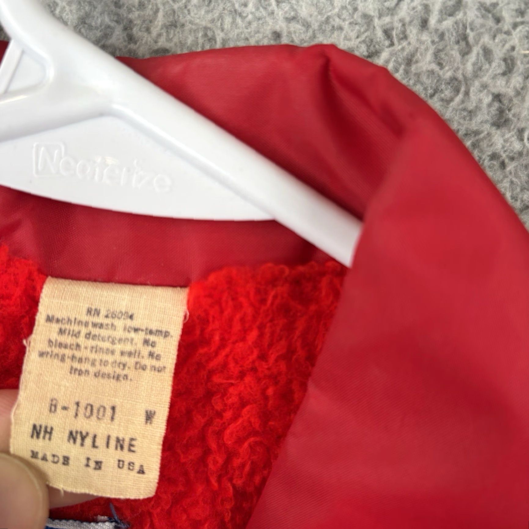 Champion VINTAGE Champion Coaches Jacket Mens S Red Nylon Bomber Snap 1980s Sherpa Lined USA Bandsmen 80s Theme—Mens Size US S / EU 44-46 / 1 - 5 Thumbnail