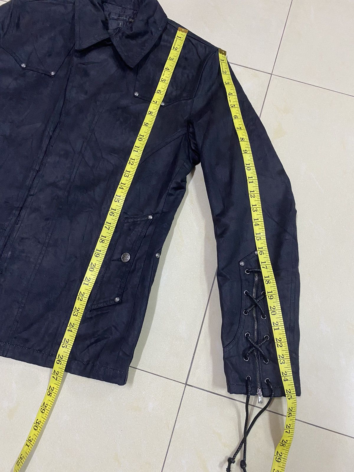If Six Was Nine Schlussel Punk Bondage Suede Cotton Jacket Size US M / EU 48-50 / 2 - 16 Thumbnail