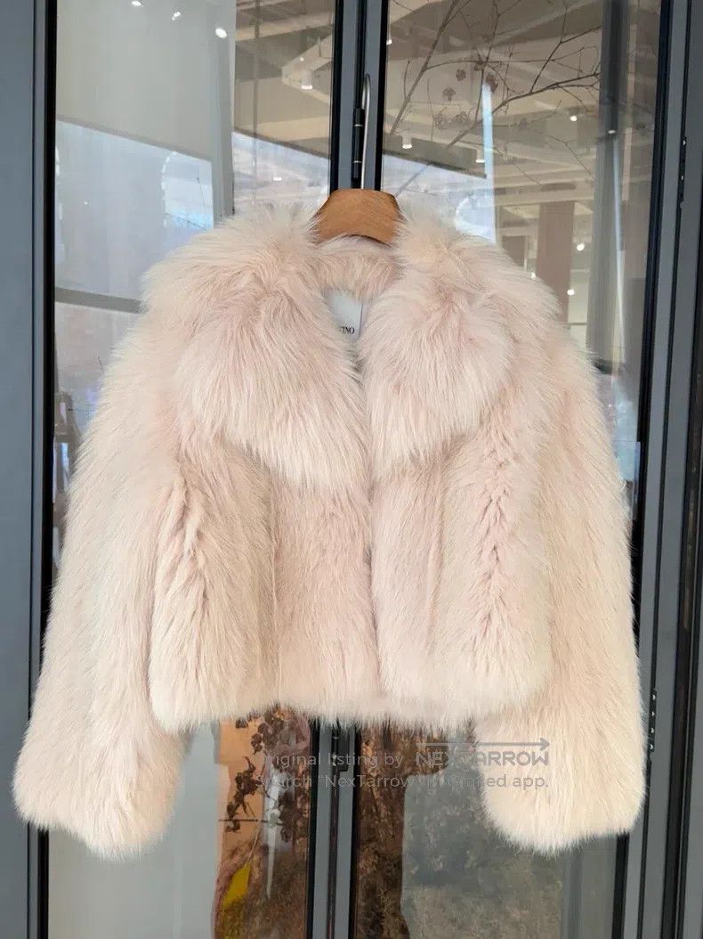 Valentino Valentino Pink fox fur coat Size S / US 4 / IT 40 - 3 Thumbnail