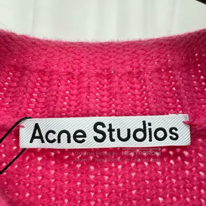 Acne Studios Acne Studios 25 Pink Dog Bow Knit Sweater Size US S / EU 44-46 / 1 - 5 Thumbnail