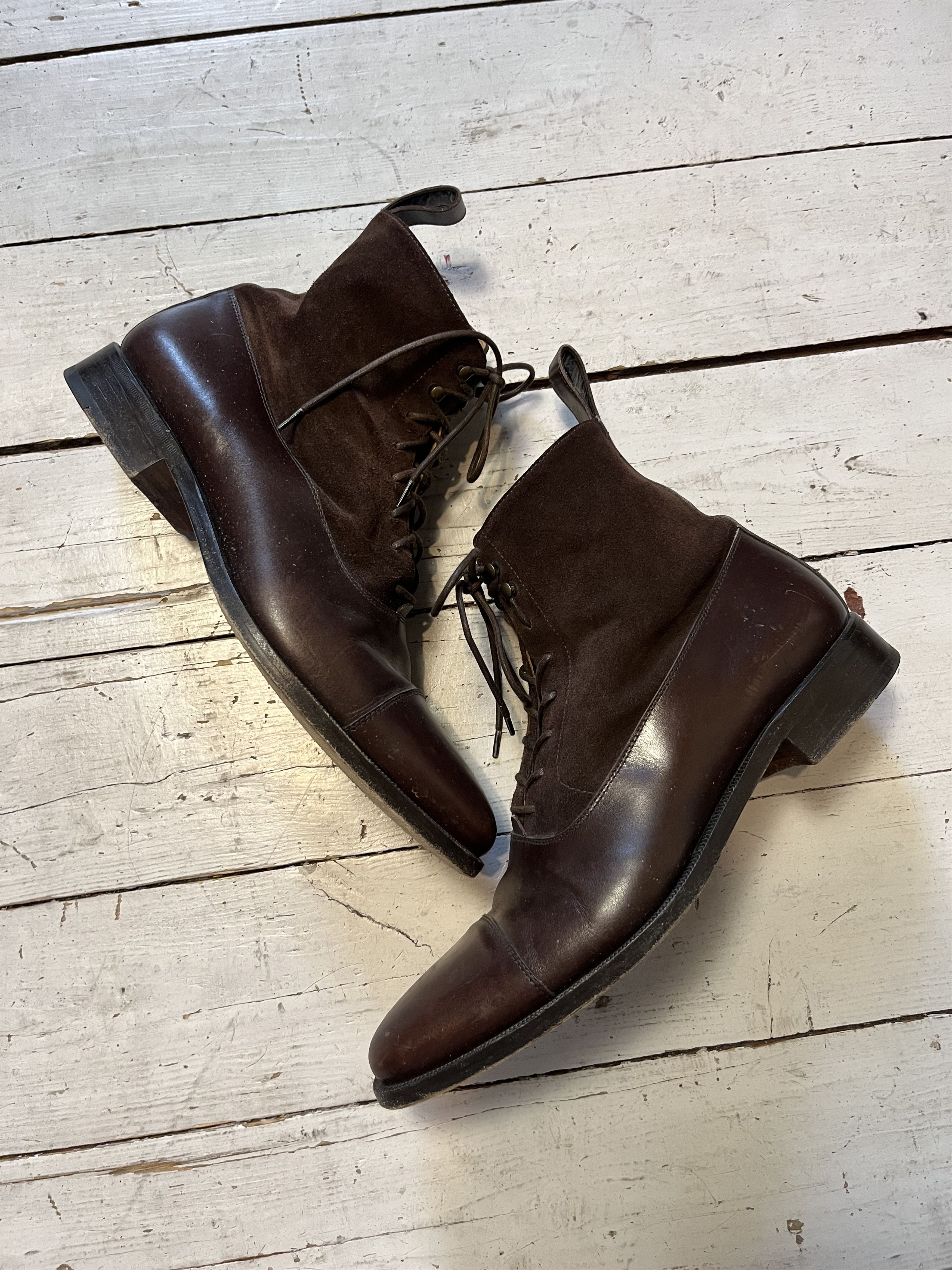 Genuine Leather × Scarosso Scarosso Brown Leather Boots Made in Italy Size US 10 / EU 43 - 2 Thumbnail
