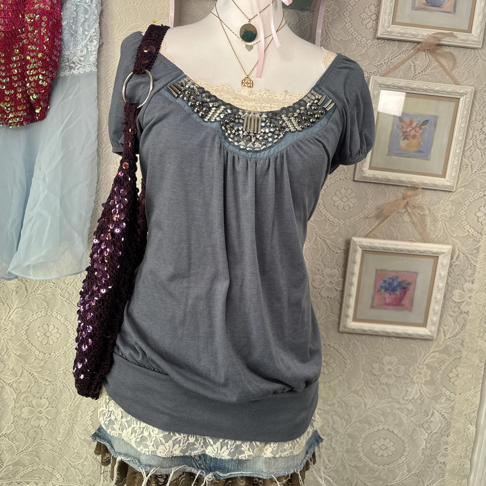 Other y2k sequin 2000s glam going out top Size M / US 6-8 / IT 42-44 - 2 Thumbnail