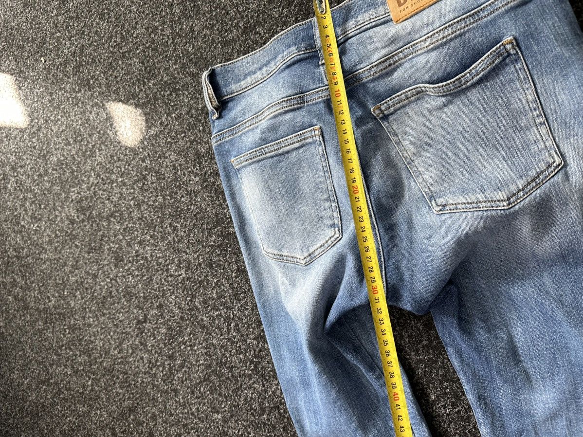 Diesel × Japanese Brand 🚨Diesel Washed Blue White Opium Punk Distressed COPYRIGHT Size 29" - 13 Thumbnail