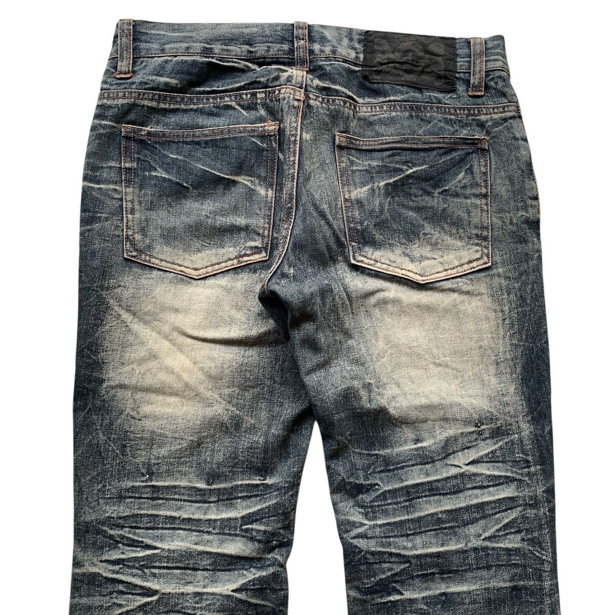 14th Addiction Lowbox Distressed Boro ifsix LGB Kapital Style Denim Pants Size US 31 - 9 Thumbnail
