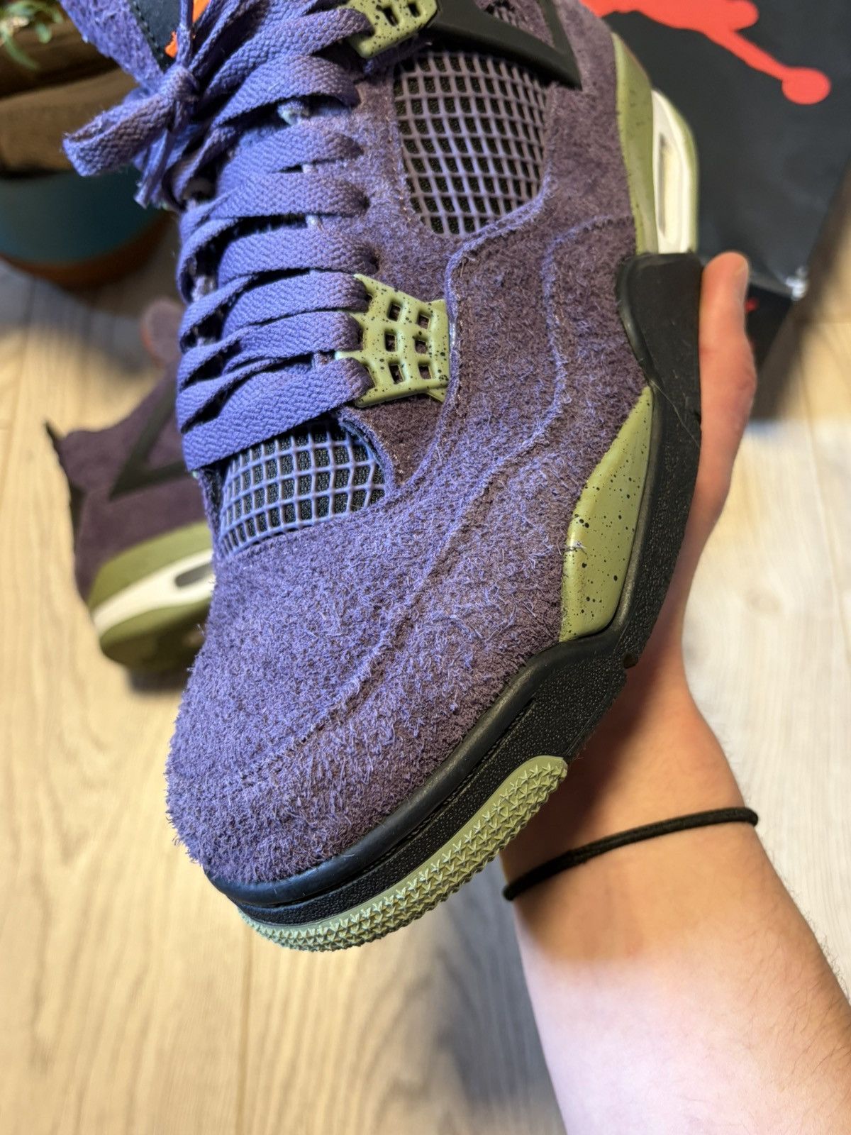 Nike Jordan 4 Retro - Canyon Purple (w) 11.5/44 Size US 11.5 / EU 44-45 - 4 Thumbnail