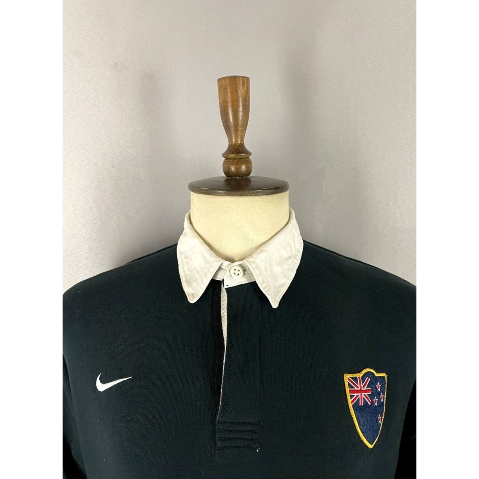 Nike Nike Mens Polo Shirt Rugby Cotton Black Long Sleeve Collared Size M Size US M / EU 48-50 / 2 - 4 Thumbnail