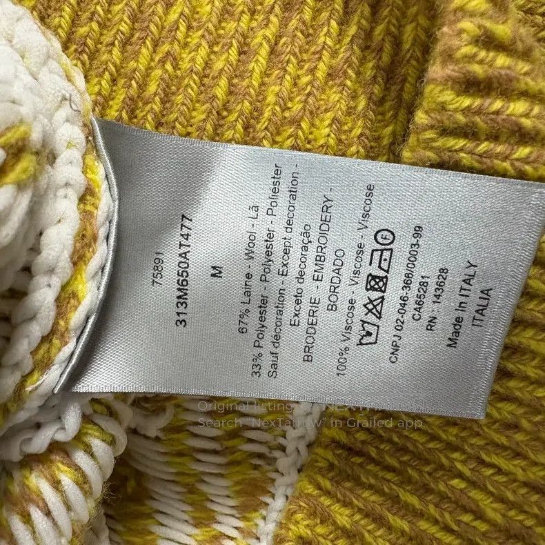 Dior Dior Solid color CD knit sweater Size M / US 6-8 / IT 42-44 - 4 Thumbnail