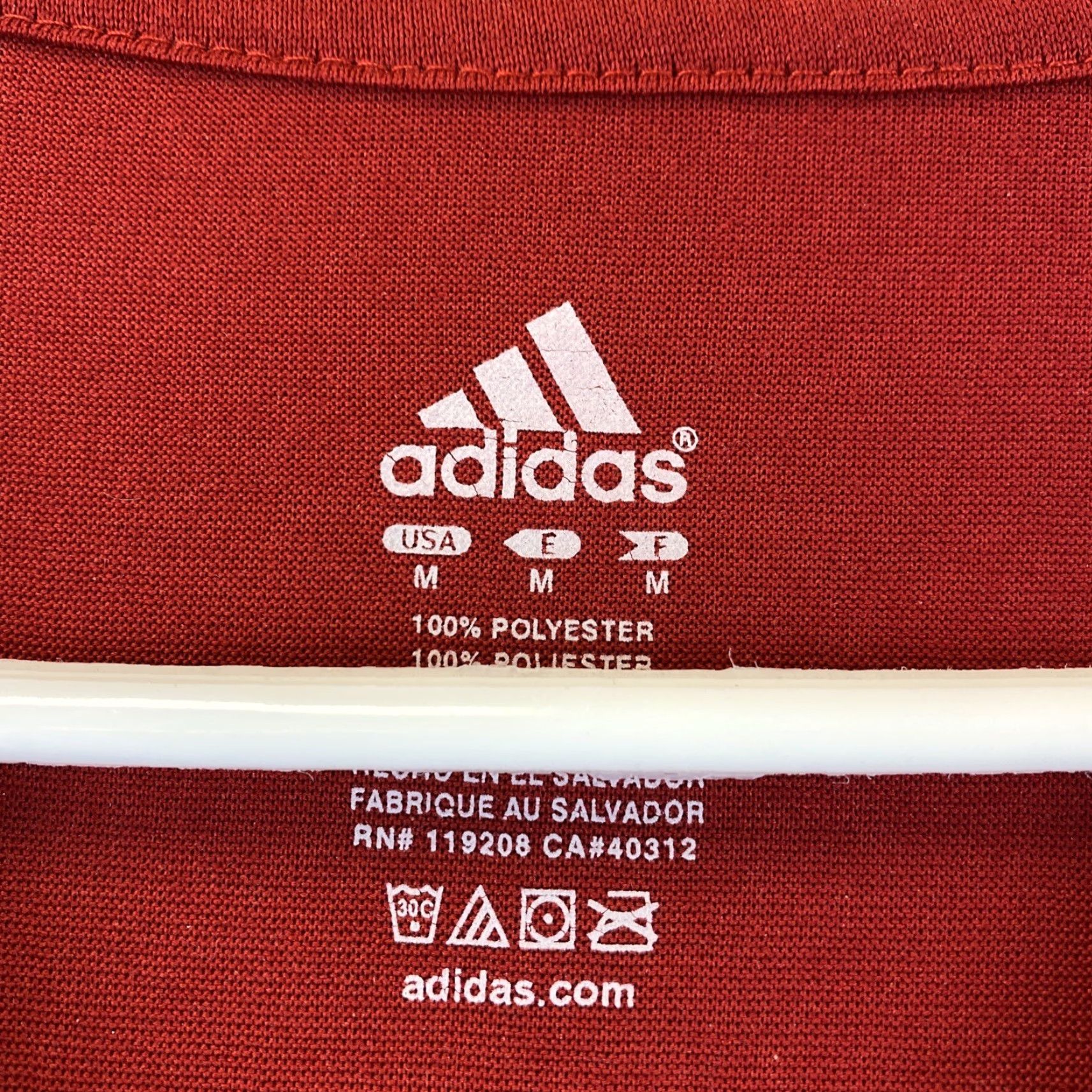 Adidas Adidas Shirt Men M Red Dri-Fit Short Sleeve Crew Neck Climacool Sports Lightweight Logo Size M Size US M / EU 48-50 / 2 - 4 Thumbnail