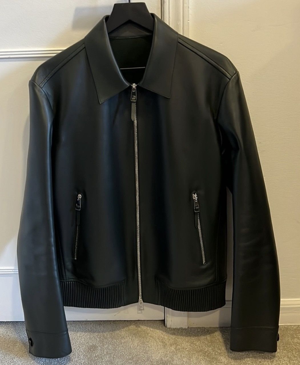 Mr P. Mr. P brand men’s leather jacket. Size US M / EU 48-50 / 2 - 2 Thumbnail