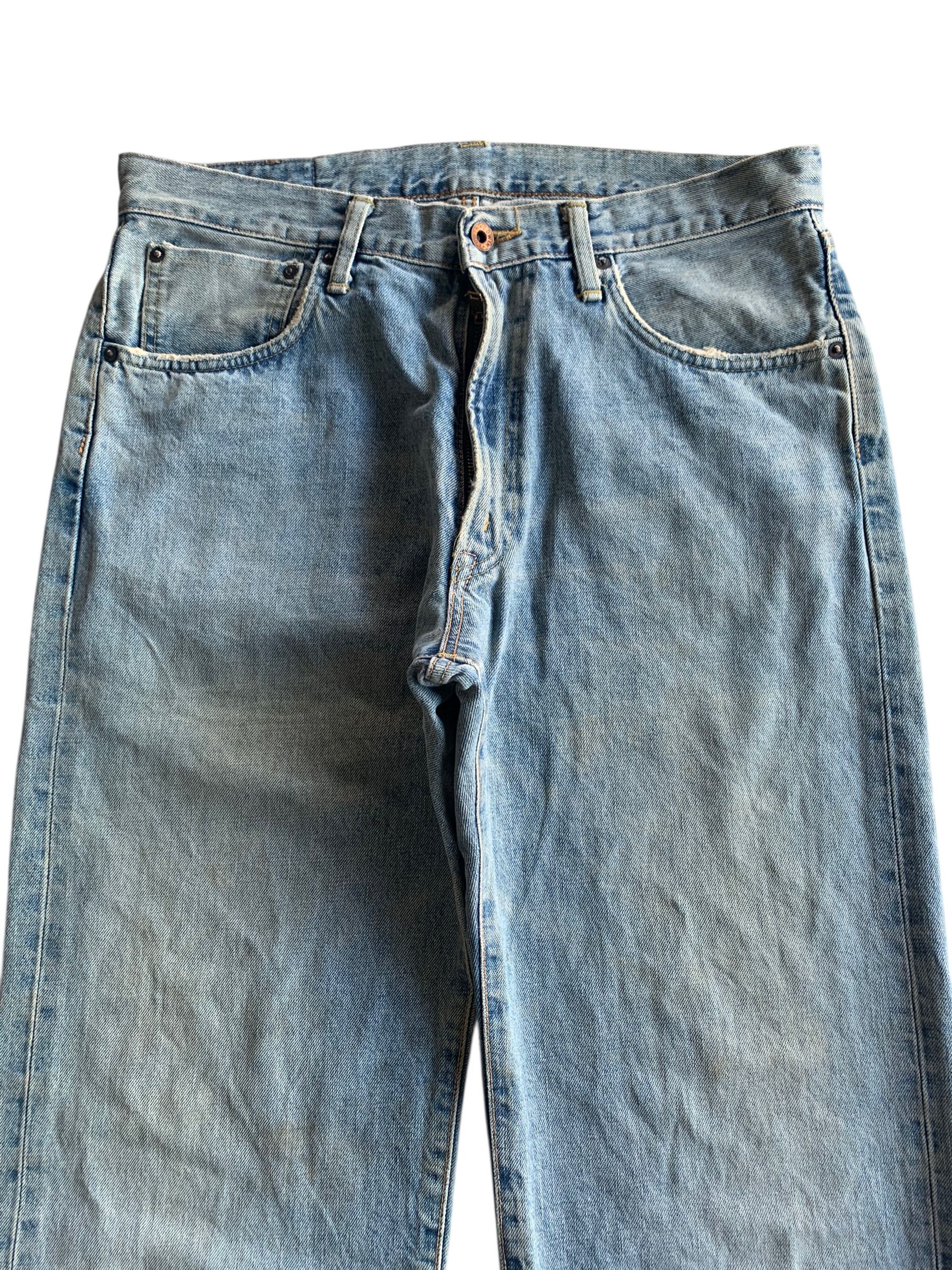 Kapital VINTAGE EDWIN 505X SELVEDGE BAGGY FADED DISTRESSED DENIM Size US 33 - 6 Thumbnail