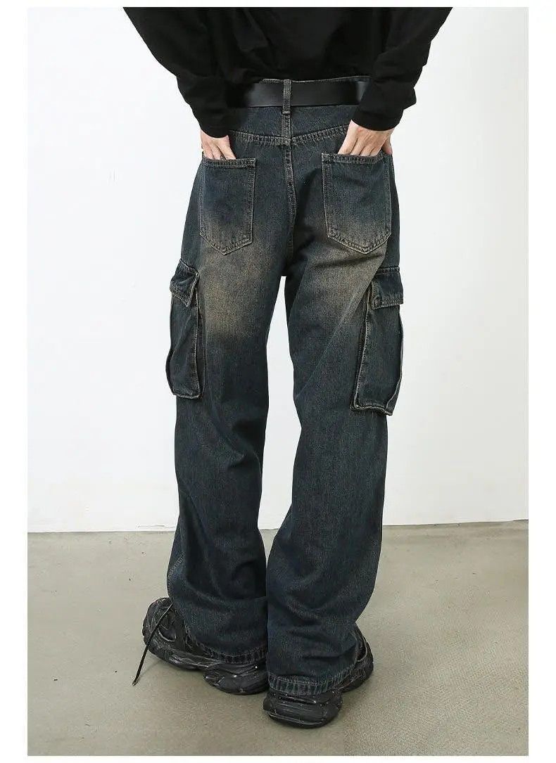 Japanese Brand × Jean Cargo Blue Denim Jeans Size US 28 / EU 44 - 1 Thumbnail