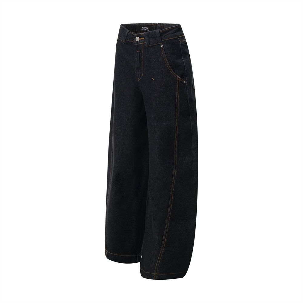 Japanese Brand × Jean Men's loose straight high street patchwork scimitar jeans Size US 32 / EU 48 - 2 Thumbnail