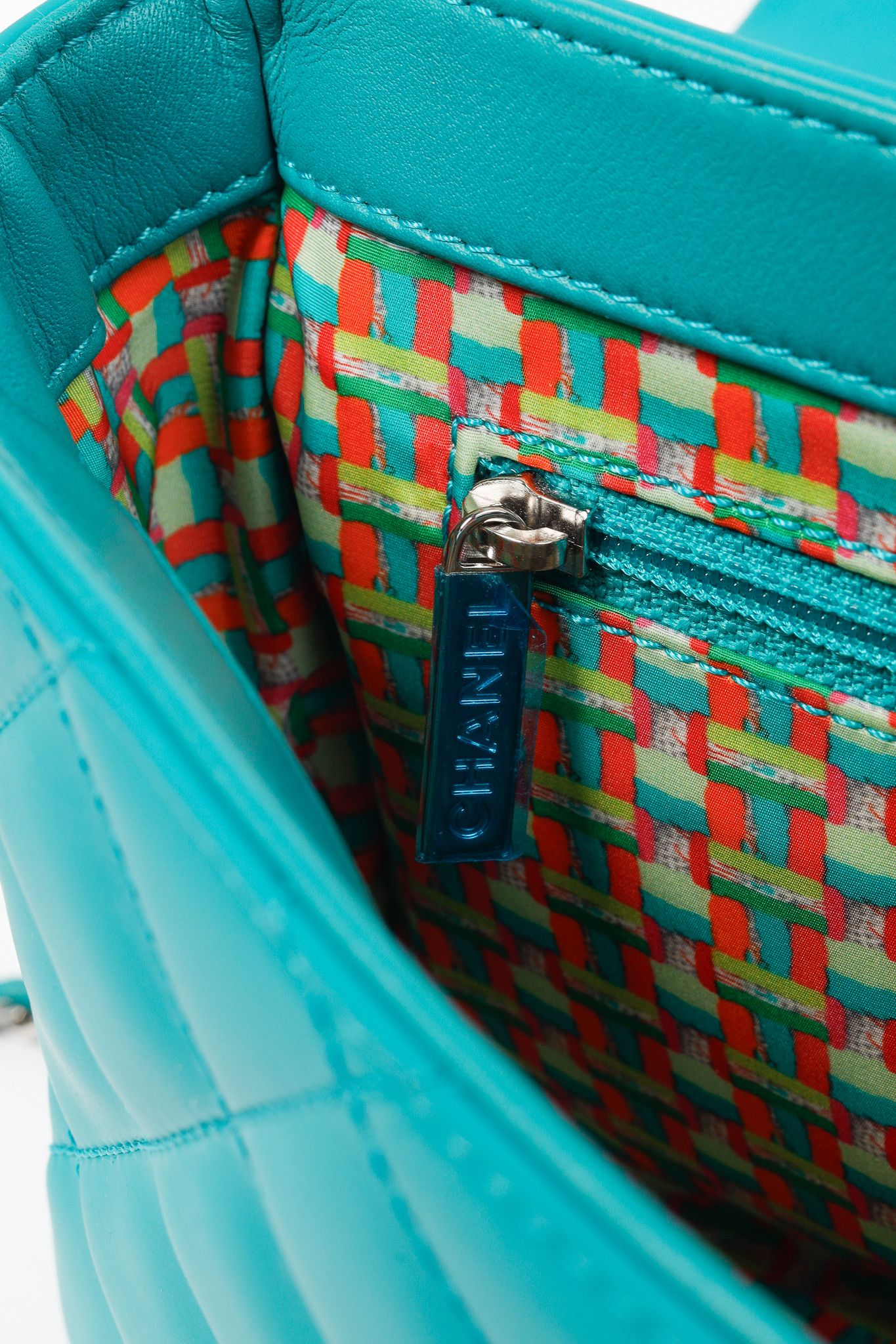 Chanel Chanel Teal Paris-Seoul Medium Lambskin Coco Rain Flap Bag Size ONE SIZE - 16 Thumbnail