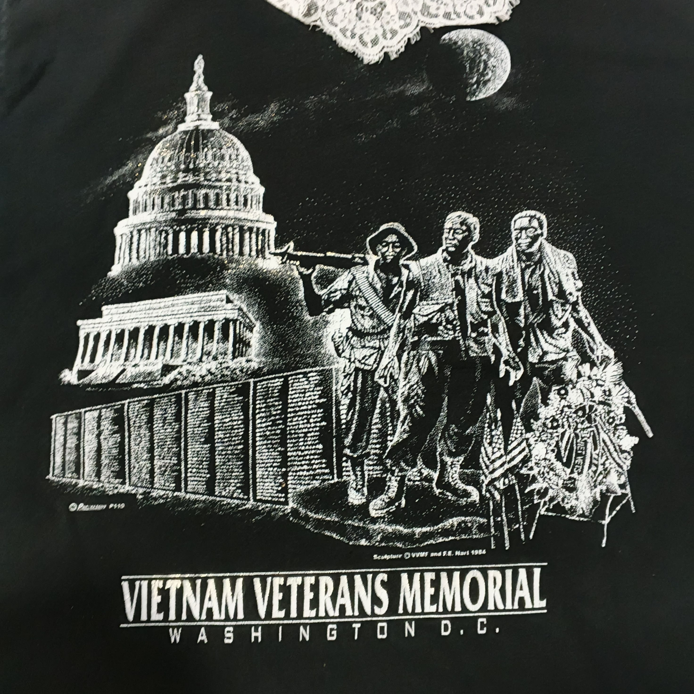 Vintage Vintage 1984 Sketch Art Yuki Fujisawa Vietnam Veteran Size M / US 6-8 / IT 42-44 - 2 Thumbnail