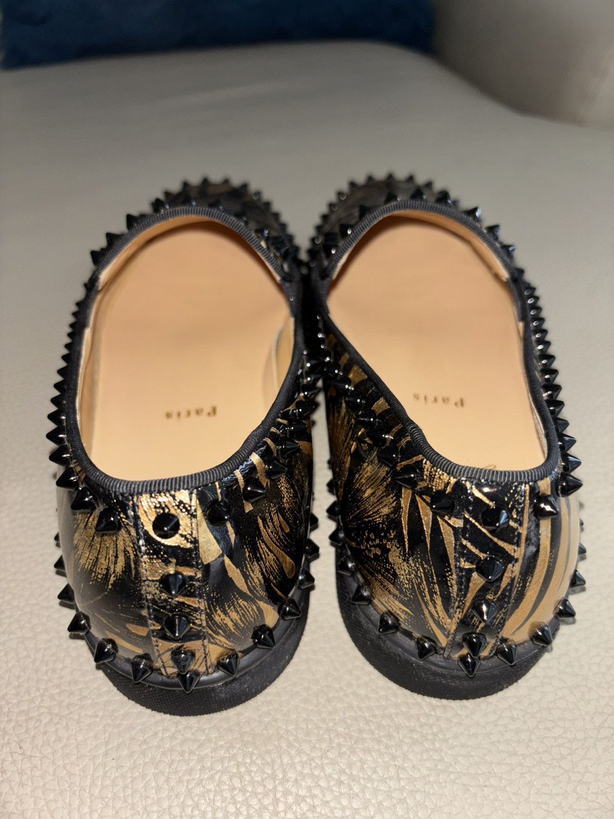 Christian Louboutin CHRISTIAN LOUBOUTIN PATENT PIK BOAT MEN'S LOAFERS Size US 9 / EU 42 - 3 Thumbnail