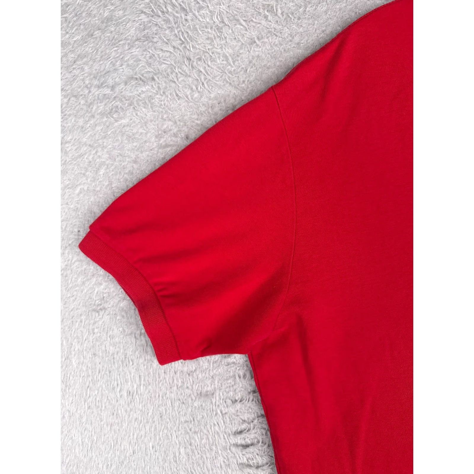 Ralph Lauren VINTAGE Ralph Lauren Polo Shirt Men L Red 100% Cotton Short Sleeve Logo Embroidered Button Collared Classic All Seasons Breathable Regular Size US L / EU 52-54 / 3 - 3 Thumbnail