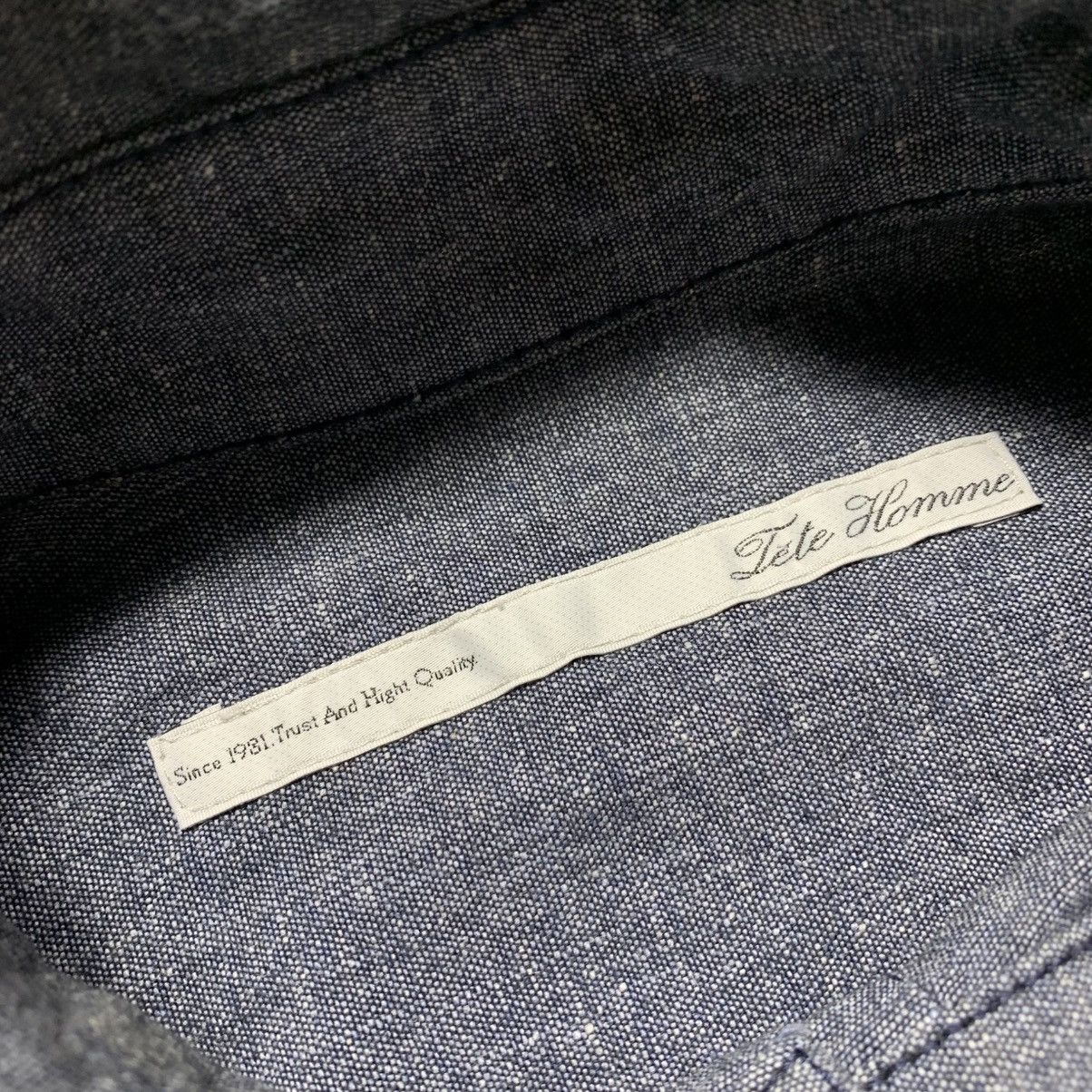 Tete Homme Vintage Tete Homme Issey Miyake 3/4 Shirt Button Up Size US M / EU 48-50 / 2 - 2 Thumbnail