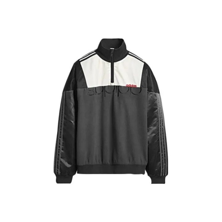 Alexander Wang Adidas x Alexander Wang Black Half-Zip Jacket 0079 Size S / US 4 / IT 40 - 1 Thumbnail