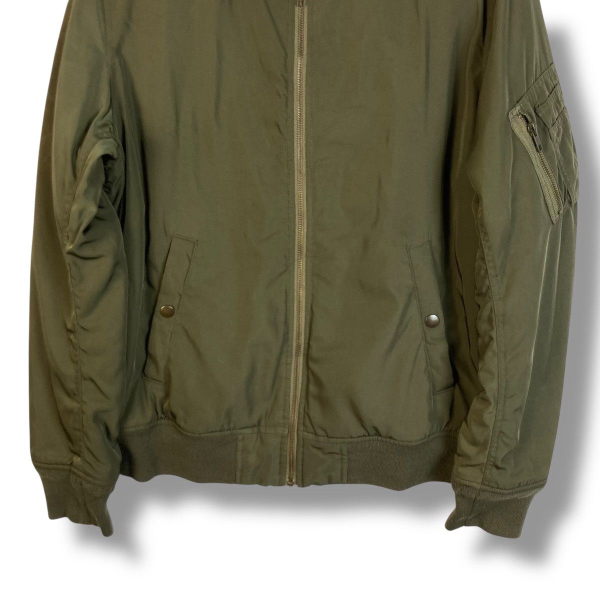 Japanese Brand 🇯🇵 BACK NUMBER FLIGHT BOMBER JACKET Size US L / EU 52-54 / 3 - 6 Thumbnail