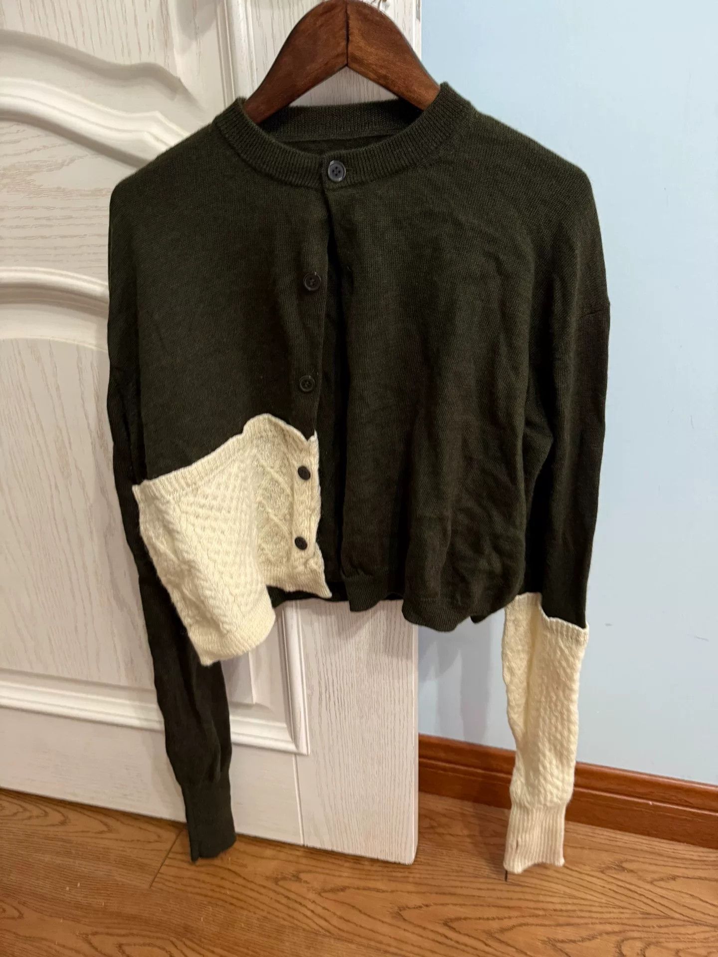Y's Y's Colorblock Knit Short Jacket Size M / US 6-8 / IT 42-44 - 1 Thumbnail