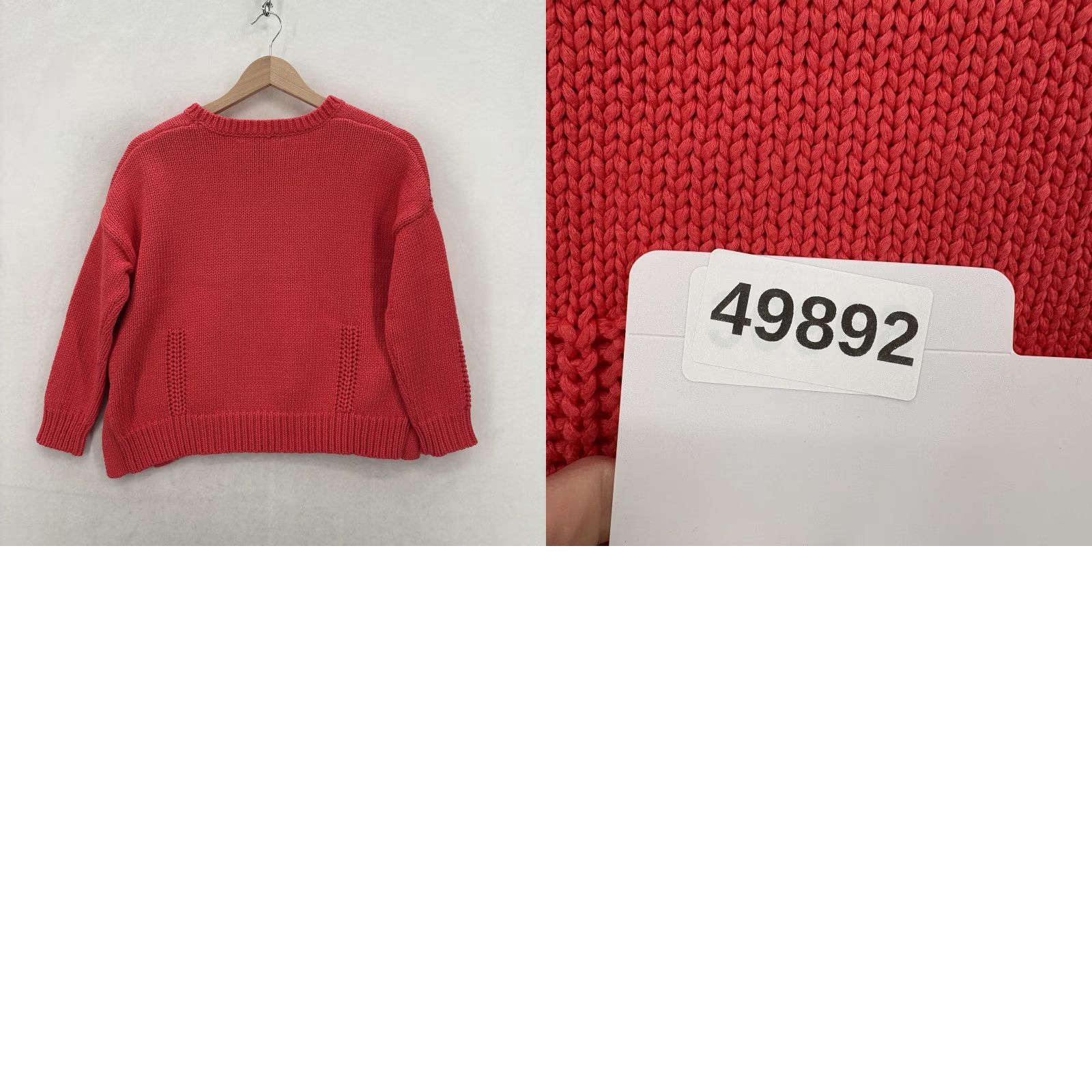 Vintage DEMYLEE Sweater Womens XS Pink 100% Cotton Crew Neck Chunky Knit Pullover Boxy Shirt Womens XS Pink 100% Cotton Crew Neck Chunky Knit Pullover Boxy Size XS / US 0-2 / IT 36-38 - 9 Thumbnail