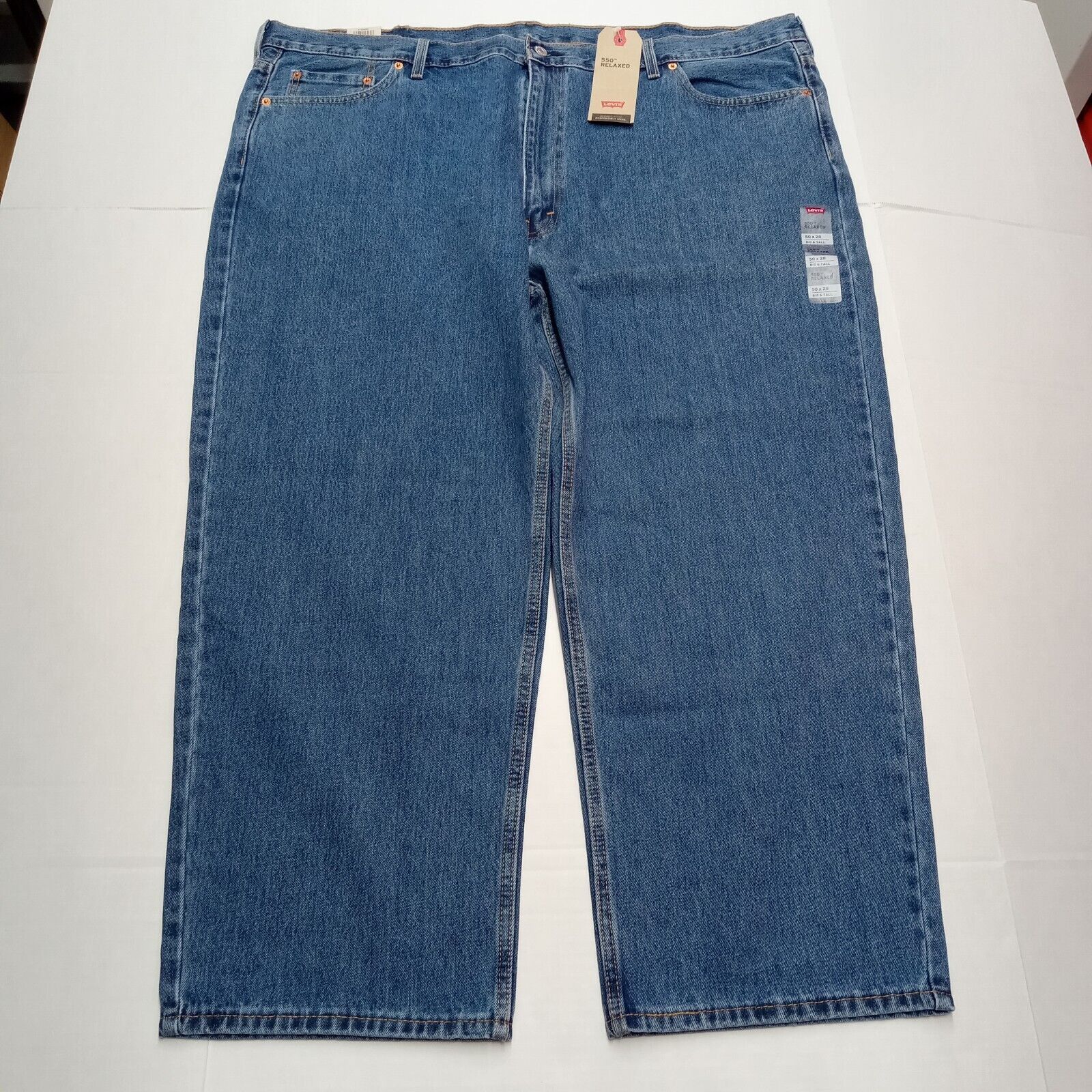 Levi's Levi's 550 Relaxed Jeans Men’s Size 50x28 Big & Tall Blue Size US 44 / EU 60 - 3 Thumbnail