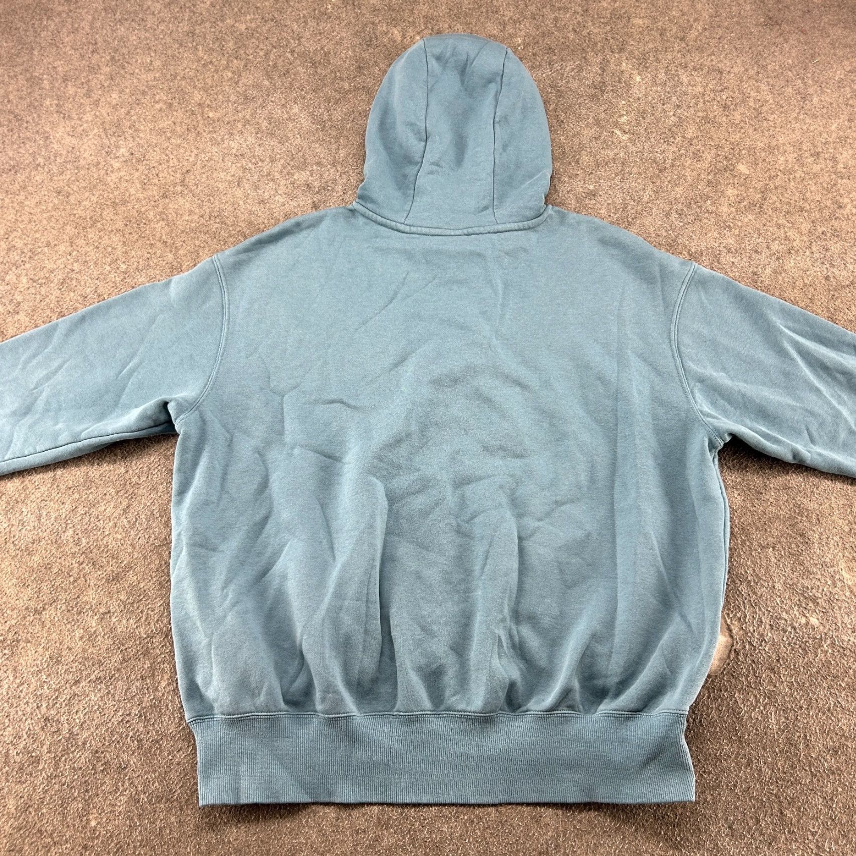 Nike Nike Hoodie Womens L Blue Center Swoosh Club Fleece Pullover Sweatshirt Cotton Size L / US 10 / IT 46 - 7 Thumbnail