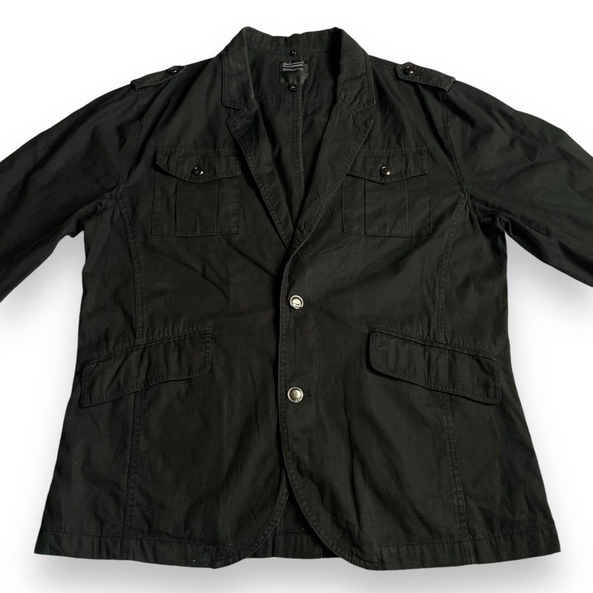 If Six Was Nine SPLENDID SASTIFACTION BUTTON UP PUNK GOTHIC CASUAL JACKET Size US XXL / EU 58 / 5 - 3 Thumbnail