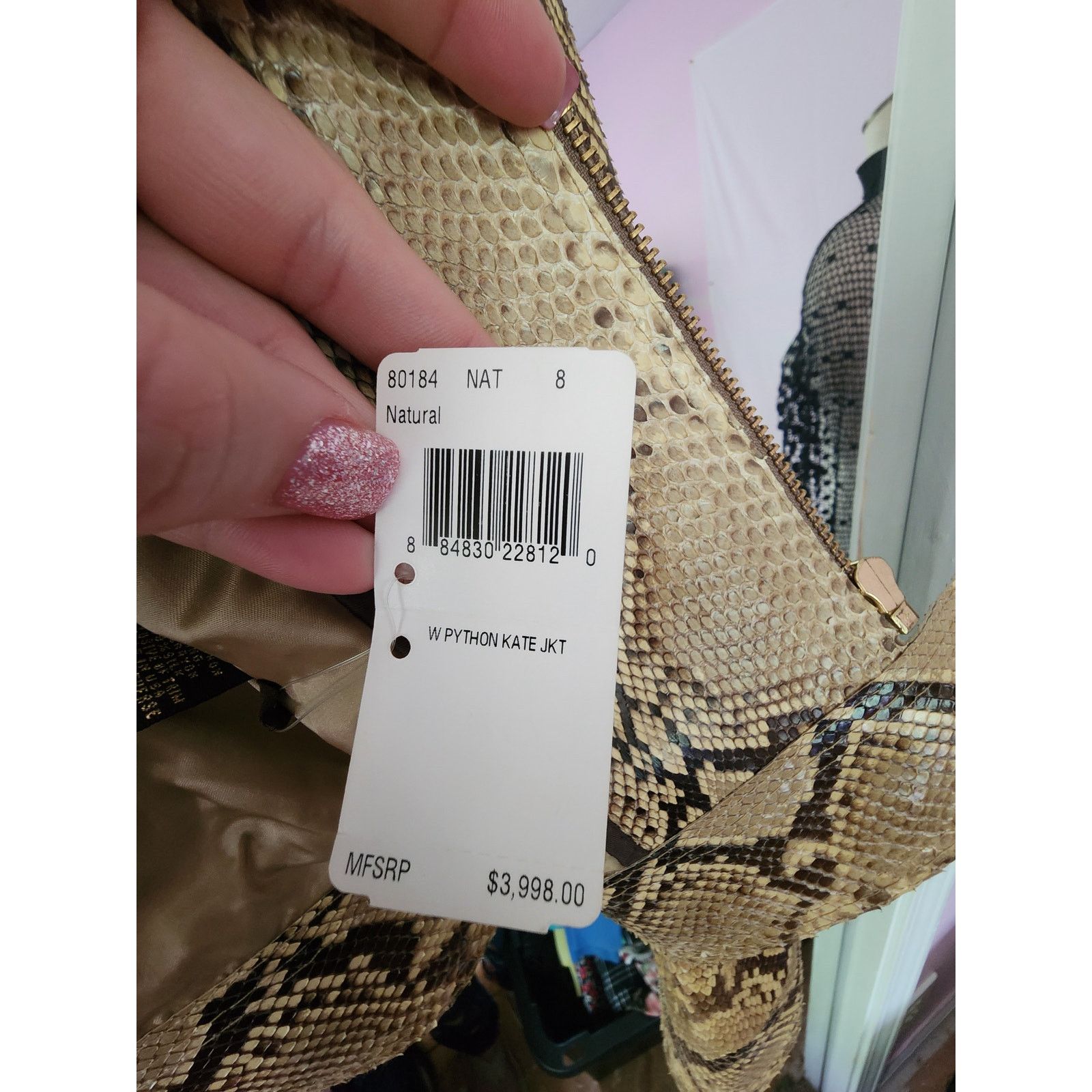 Coach COACH 100% Python Womens Size 8 NWT Jacket Size M / US 6-8 / IT 42-44 - 7 Thumbnail