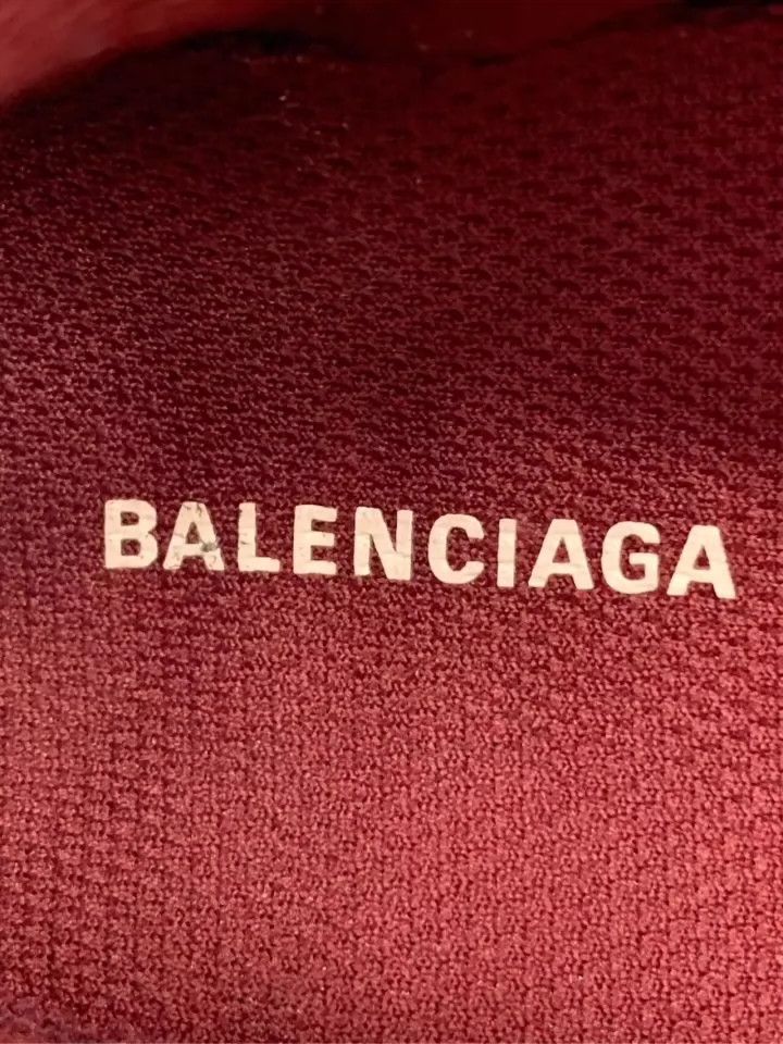 Balenciaga Balenciaga Mesh lace-up Burgundy low-cut platform dad shoes Size US 5.5 / EU 38 - 7 Thumbnail