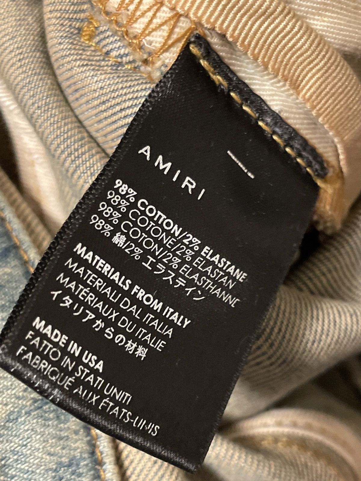 Amiri Original Amiri Mx1 Blue Bandana Size US 30 / EU 46 - 7 Thumbnail