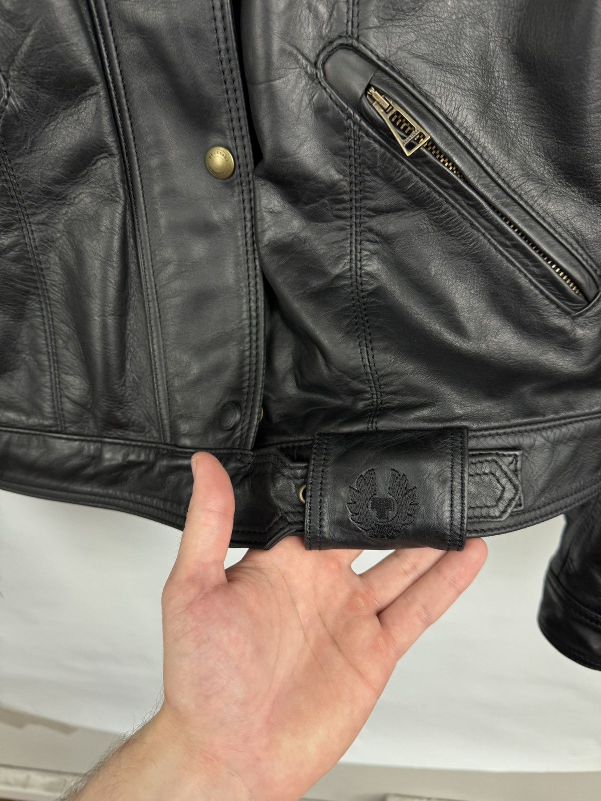 Belstaff 🇬🇧 Belstaff Pure Motorcycle Armored Leather Biker Jacket Rare Size US S / EU 44-46 / 1 - 6 Thumbnail